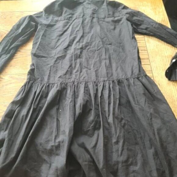 Grayson Frank & Eileen The Changemaker Black Shirt Dress SZ 02 Medium - Picture 5 of 5